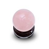 Sfera din Cuart Roz 35-40 mm cu Suport Inclus - Promoveaza Iubirea de Sine si Armonia