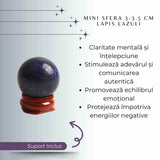 Sfera Lapis Lazuli Natural, 30-35mm – Claritate Mentala si Echilibru
