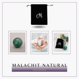 Sfera Malachit natural 50-55 mm 300-350 g - Focalizarea Energiilor de Vindecare