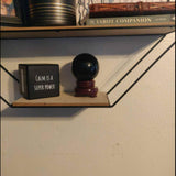 Sfera pudra obsidian negru 80 mm , minge de cristal decorativa, cu suport de lemn - Pentru decor, meditatie, vindecare