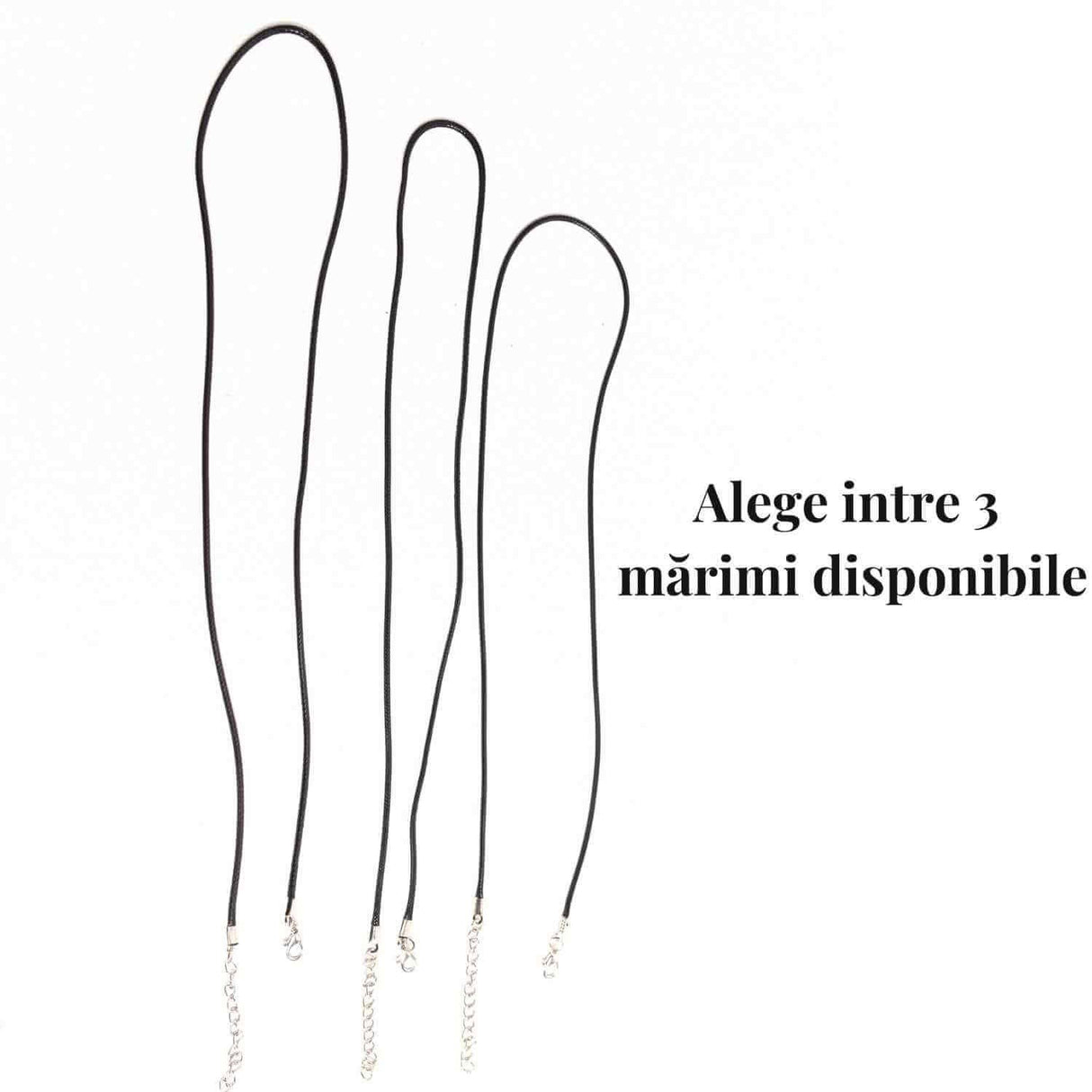 Snur ajustabil din imitatie piele cerata neagra 1.5mm, 55+5cm - Versatil si durabil