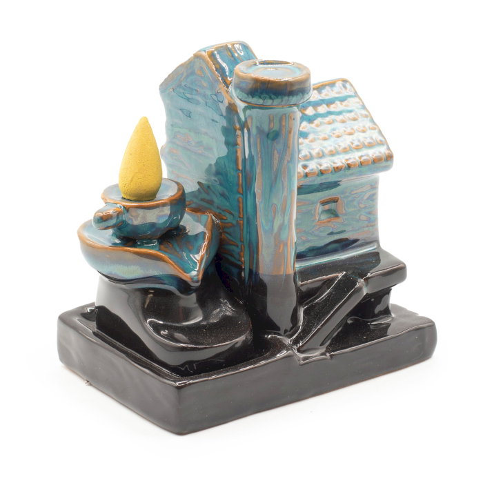 Suport Ceramic pentru Conuri Parfumate Cascada - Casuta Spirituala pentru Relaxare