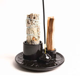 Kit de Purificare Completă — Salvie, Palo Santo, Bețișoare și Suport