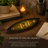 Suport Betisoare Parfumate Arborele Vietii in Forma de Barcuta – Armonie si Relaxare