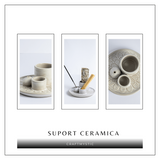 Suport ceramica ab Triplu de Aromaterapie - Ritual Complet pentru Armonie