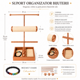 Suport Organizator pentru Bijuterii 3 Nivele – Eleganta si Ordine pentru Colectia Ta