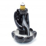 Suport Ceramic pentru Conuri Parfumate Backflow – Mana Lotusului