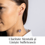Claritate si Liniste - Cercei cu Ametist Natural