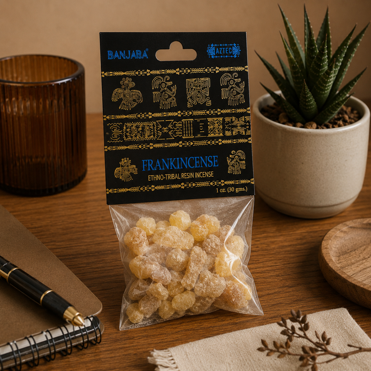 Tamaie Naturala Frankincense Banjara Aztec pentru Purificare si Echilibru Spiritual