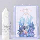 Varf de Cristal 6 cm pentru cele 12 zodii - Pietre semipretioase specifice zodiei Berbec- Un cadou deosebit