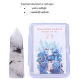 Varf de Cristal 6 cm pentru cele 12 zodii - Pietre semipretioase specifice zodiei Berbec- Un cadou deosebit