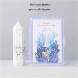 Varf de Cristal 6 cm pentru cele 12 zodii - Pietre semipretioase specifice zodiei Berbec- Un cadou deosebit