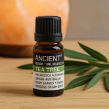 Ulei esential organic Tea Tree 10 ml (Melaleuca alternifolia) - purifiant pentru difuzor, ten si scalp (diluat)