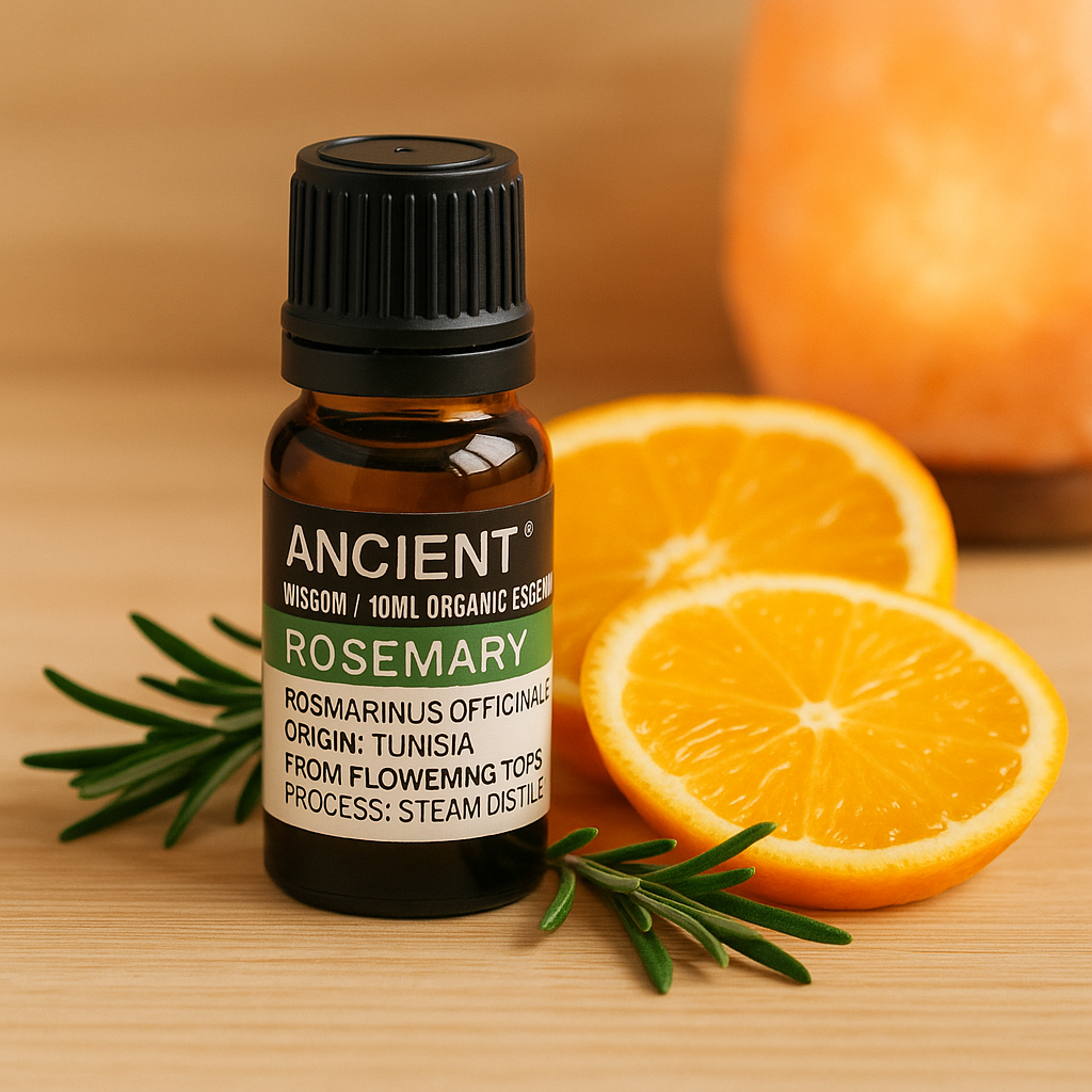 Ulei esential organic Rosemary 10 ml (Rosmarinus officinalis) - proaspat, tonic, pentru difuzor si scalp