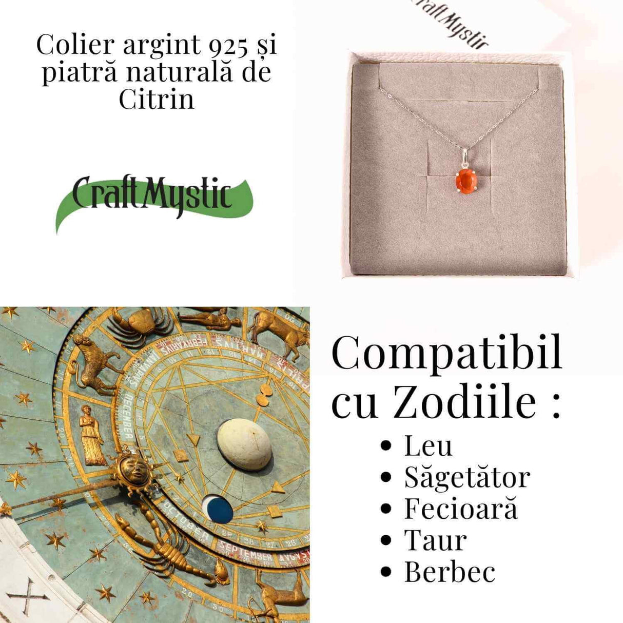 Colier Argint 925 cu Carneol Oval fatetat- Energie, Curaj si Vitalitate