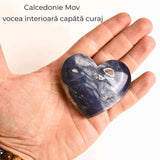 Inima din Calcedonie Mov - Liniste pentru minte, curaj pentru suflet