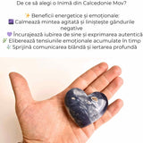 Inima din Calcedonie Mov - Liniste pentru minte, curaj pentru suflet